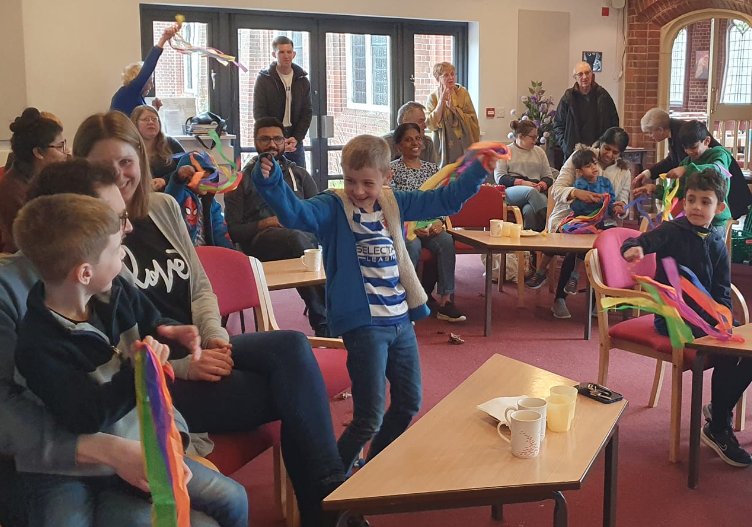 Our All Age worship: Café church in the Parish Centre