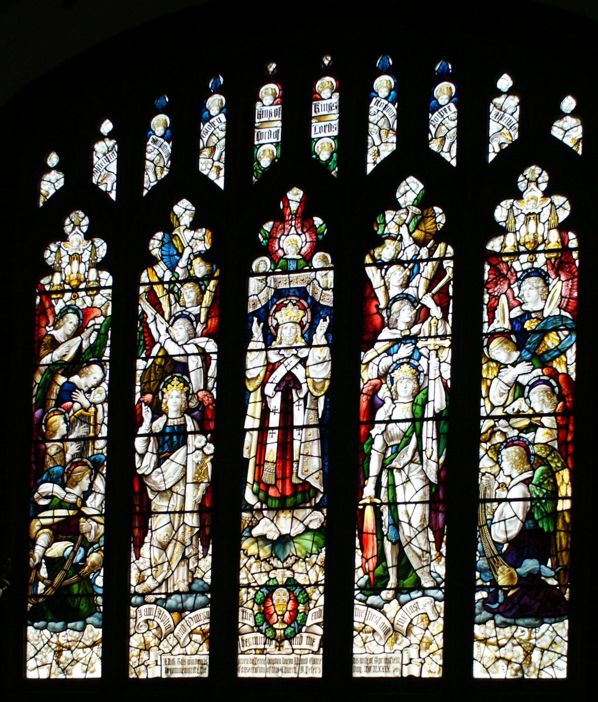 St Barnabas church, east window over the altar